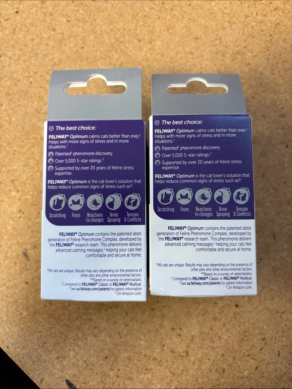 2x Feliway Optimum Diffuser Refills happy family enhanced calming